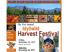 Tablet Screenshot of idyllwildharvestfestival.com